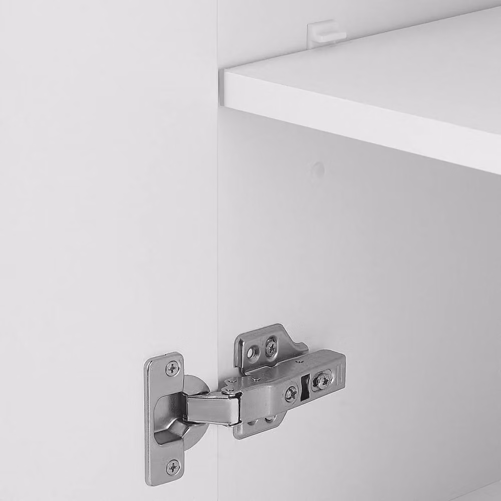 Wyld and Coco Grey MDF Wall Mounted Bathroom Cabinet with Internal Shelves and Hinged Doors – 2