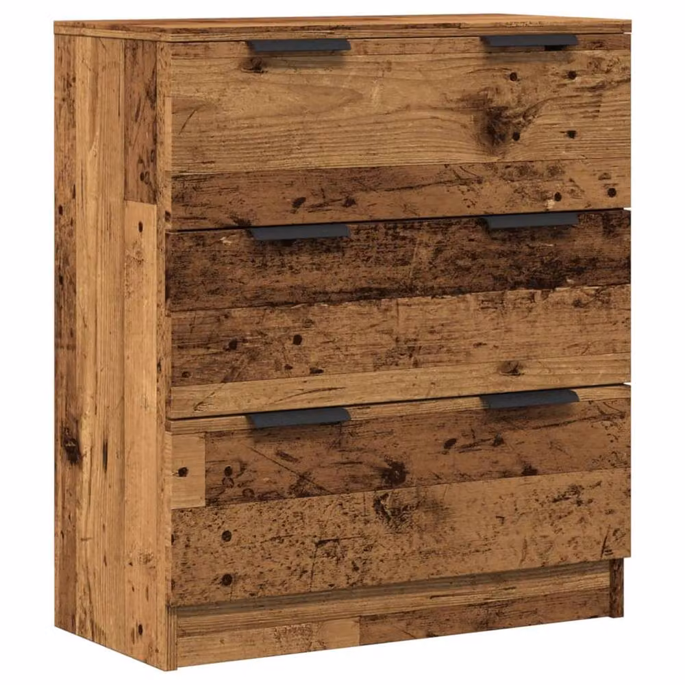 Berkfield Home Old Wood Sideboard in Brown, Engineered Wood, W/D/H: 60 x 30 x 70 cm – 3