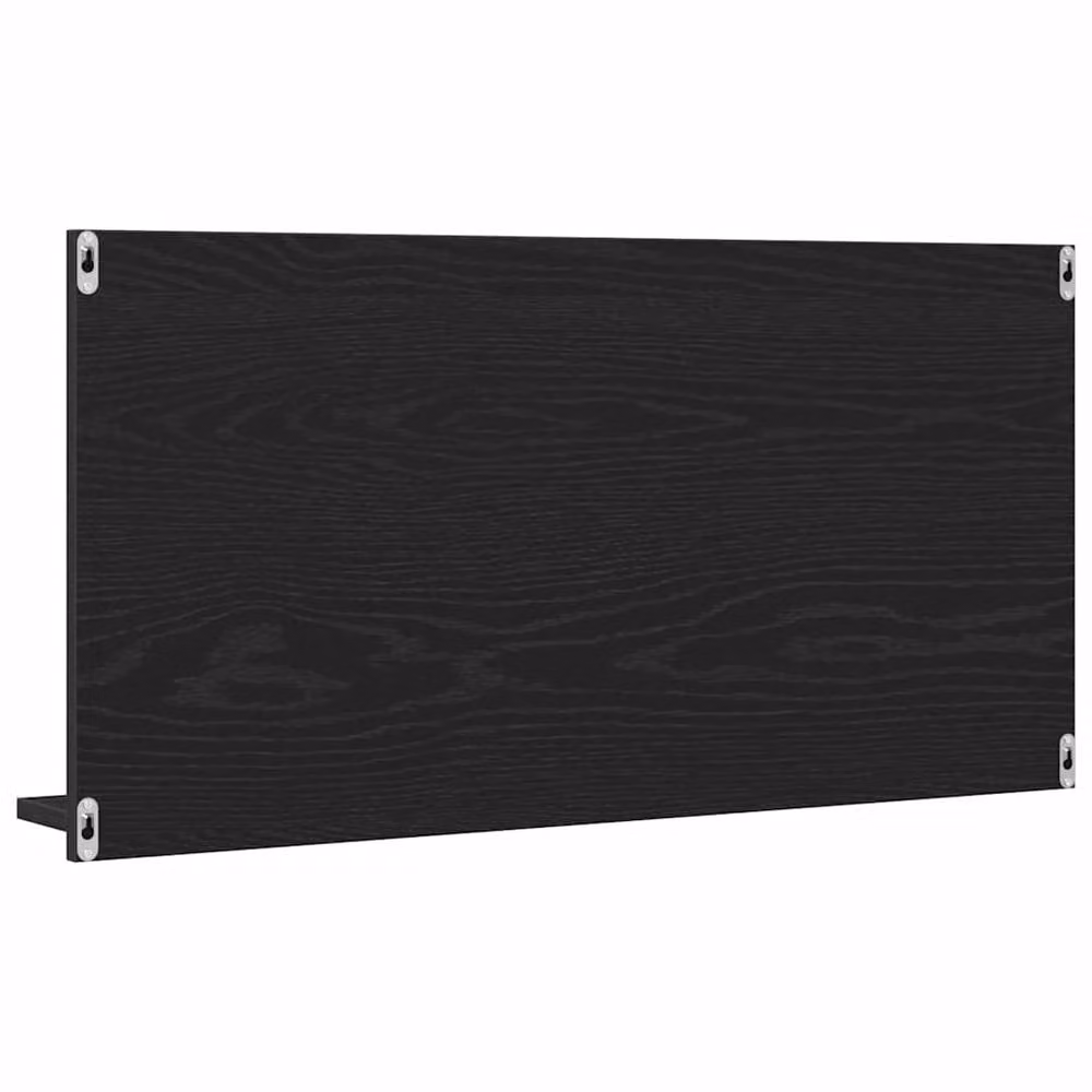 Berkfield Home Black Oak Bathroom Mirror Cabinet with Internal Shelves, W/D/H: 90 x 11 x 45 cm – 5