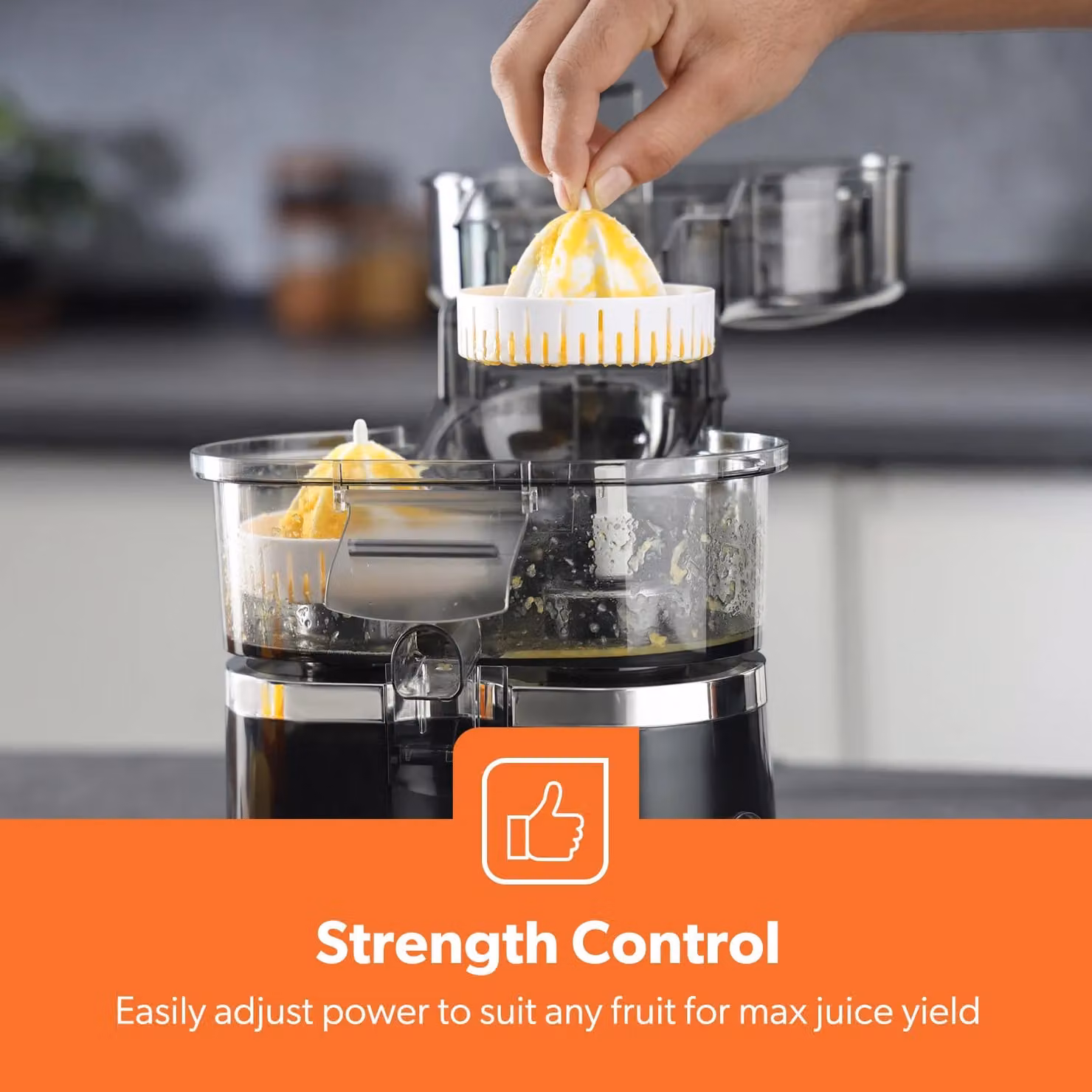 Geepas Electric Dual Head Citrus Juicer Machine with Built-in Slicer in Black – 4