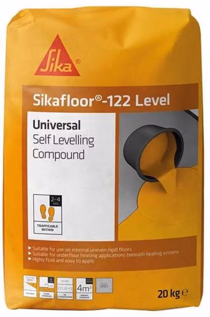 Sika Sikafloor-122 Level Universal Self Levelling Cement Screed, Grey, 20 kg