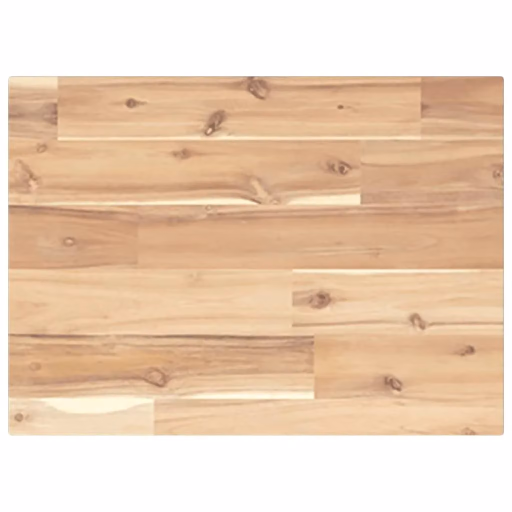 Berkfield Home Floating Wall Mounted Shelf in Brown Untreated Solid Acacia Wood, W: 40 cm, D: 30 cm, H: 2 cm
