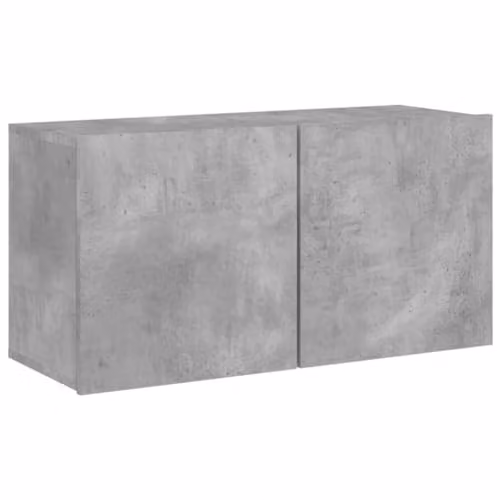 vidaXL Modern Wall-mounted TV Cabinet in Grey, W: 80 cm, D: 30 cm, H: 41 cm – 1