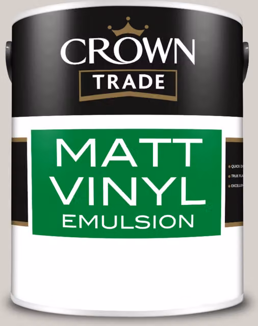 Crown Trade Dash Of Nutmeg Brown Vinyl Matt Water Based Dispersion Paint, 5 l
