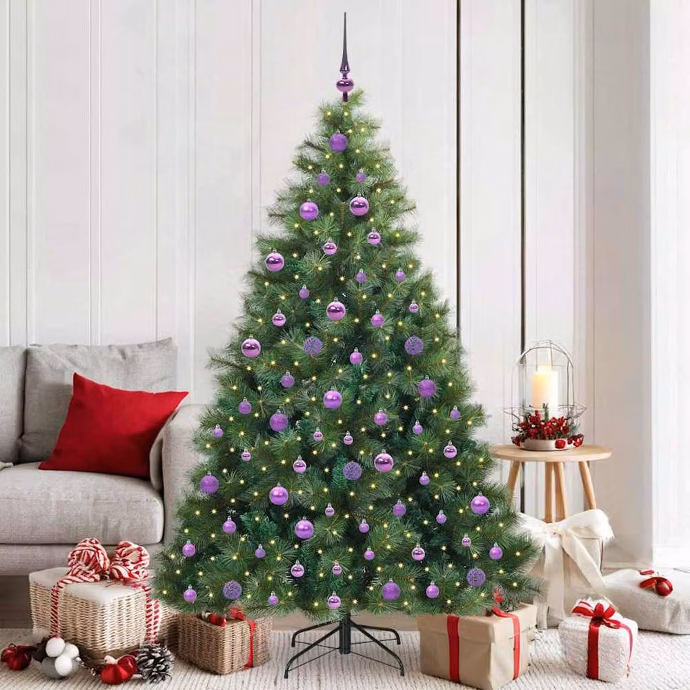 Berkfield Home Realistic Artificial Christmas Tree with 300 LEDs, Green, Height: 180 cm – 2