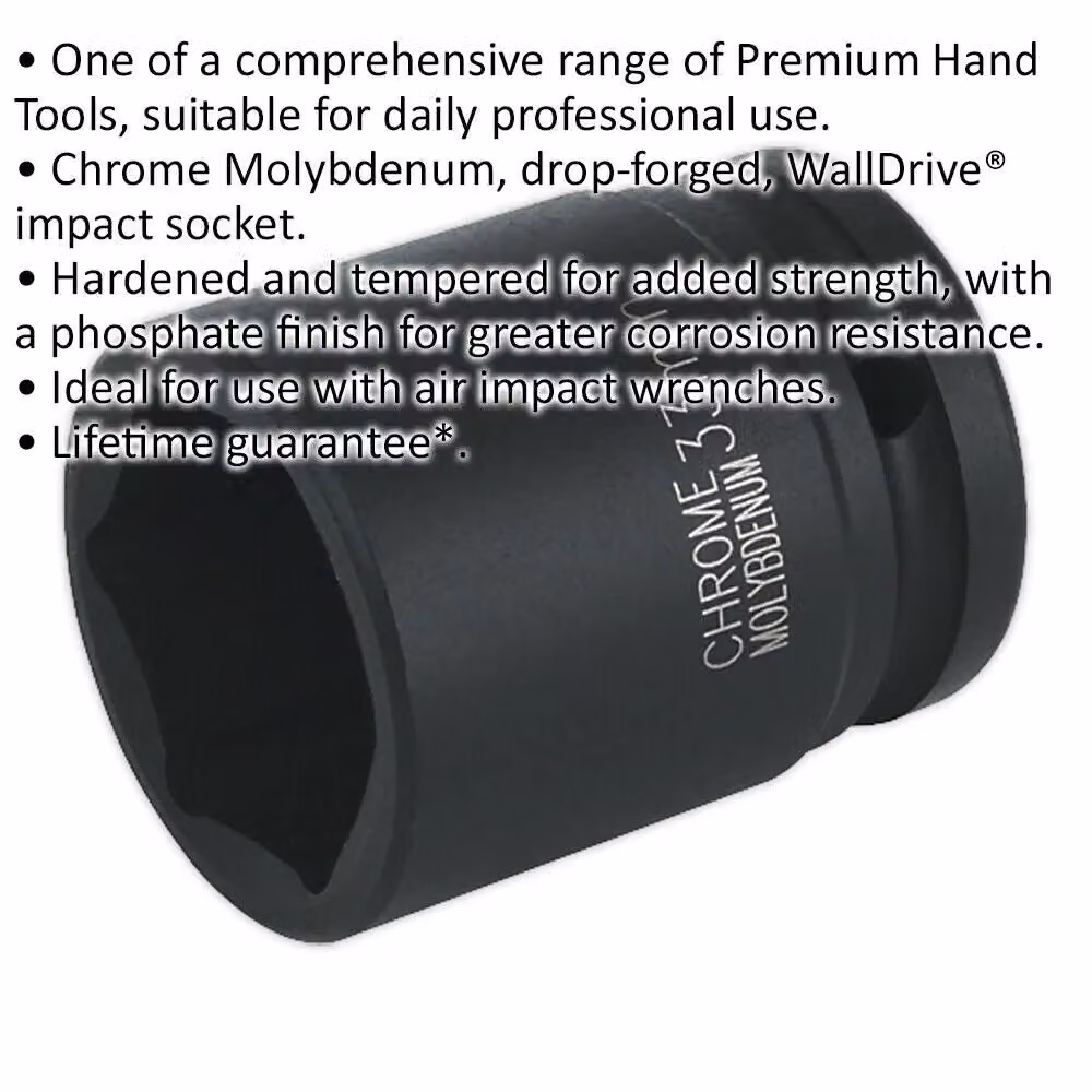 Loops 33mm Forged Chromoly Impact Socket with 3/4 Inch Square Drive – 2