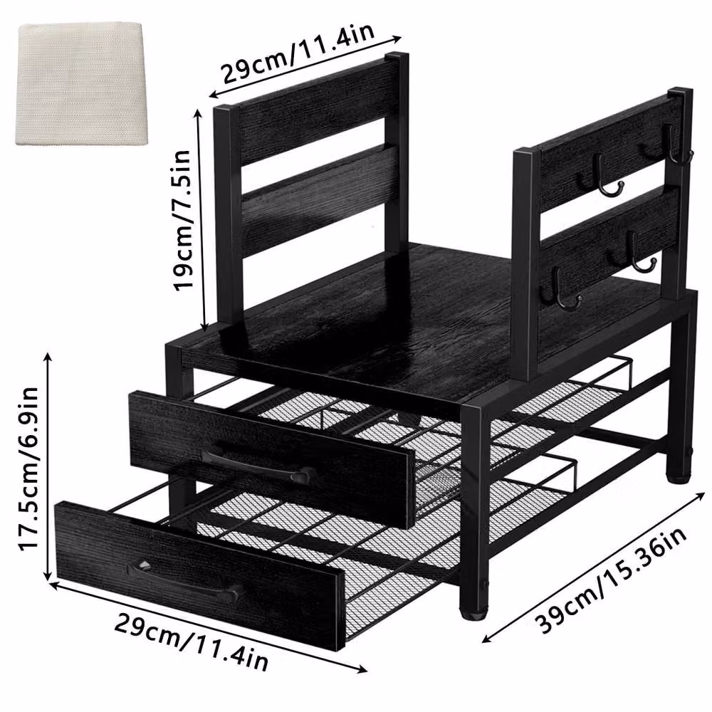 Ventryn Black Coffee Pod Organizer Rack Countertop Storage Holder – 2