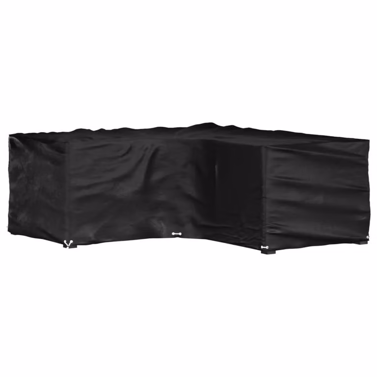 Berkfield Home L-Shaped Garden Furniture Cover in Black, W/D/H: 215 x 215 x 70 cm