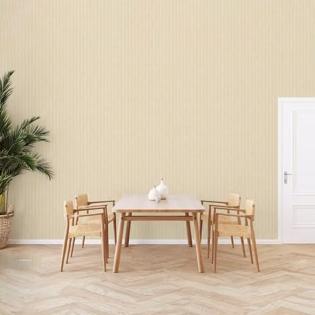SK Filson Washable Striped Abstract Wallpaper in Gold, Beige and Grey