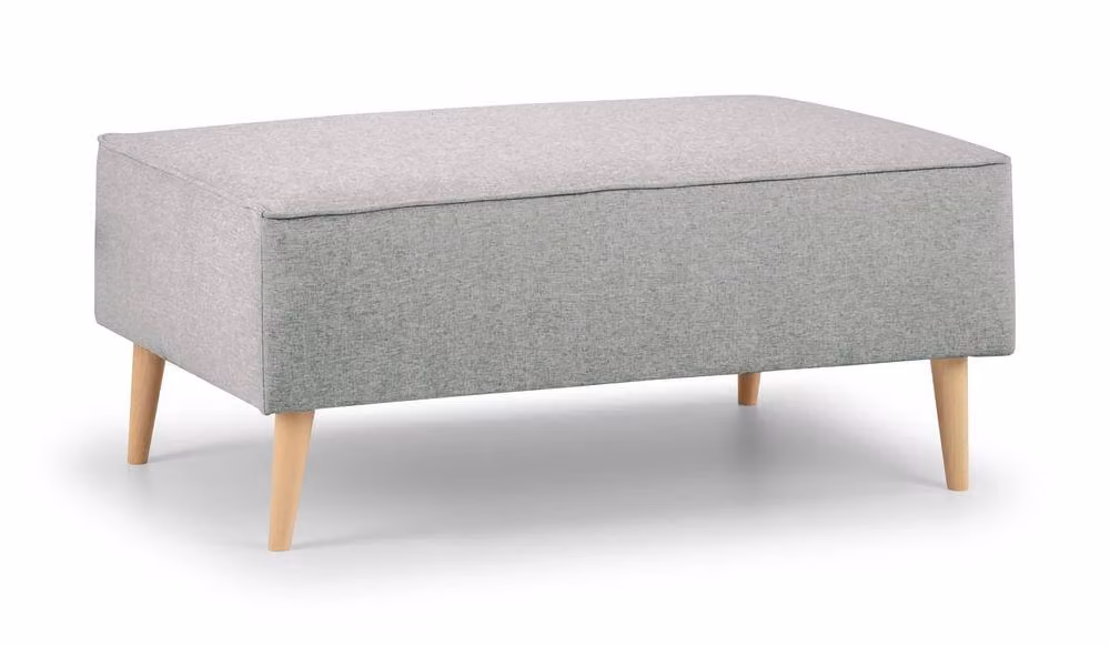 The Great Sofa Company Ailis Footstool Faro Ashen in Light Grey – 2