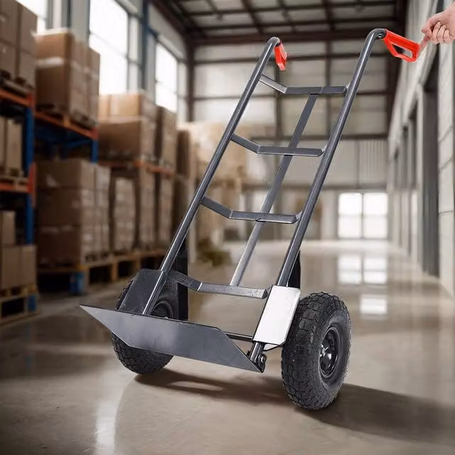 SPETLEK Industrial 200kg Hand Trolley Sack Truck Cart, Grey, W: 52 cm – 1