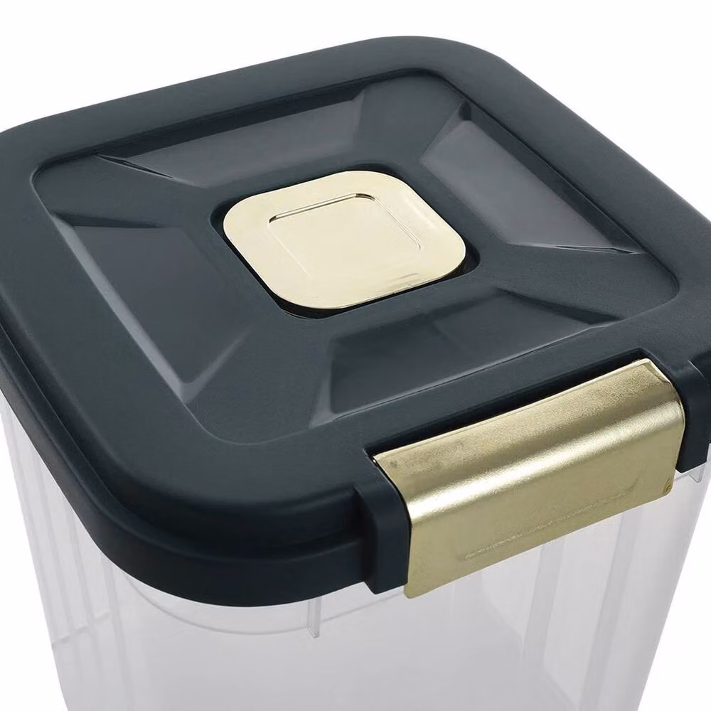 FLAVORA S Airtight Plastic Pet Food Storage Container, Clear, 2.5 kg – 2