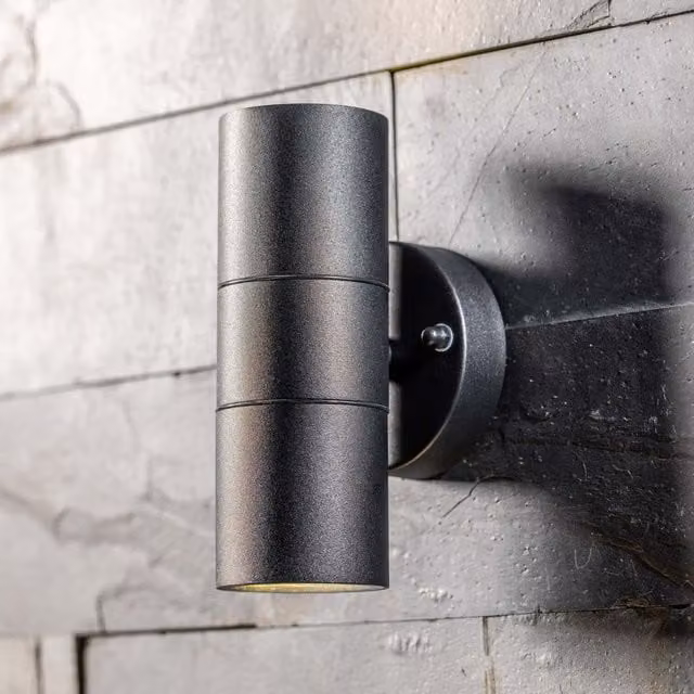 CGC MIA Dark Grey Stainless Steel Up Down Outdoor Wall Light IP44