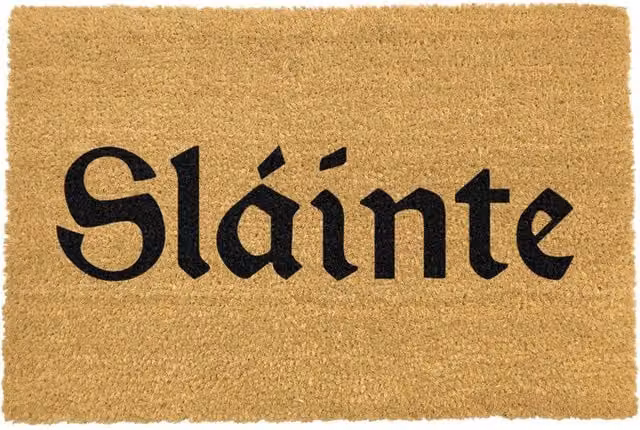 Artsy Mats Slainte Coir Doormat, Black, W: 60 cm, D: 40 cm – 1