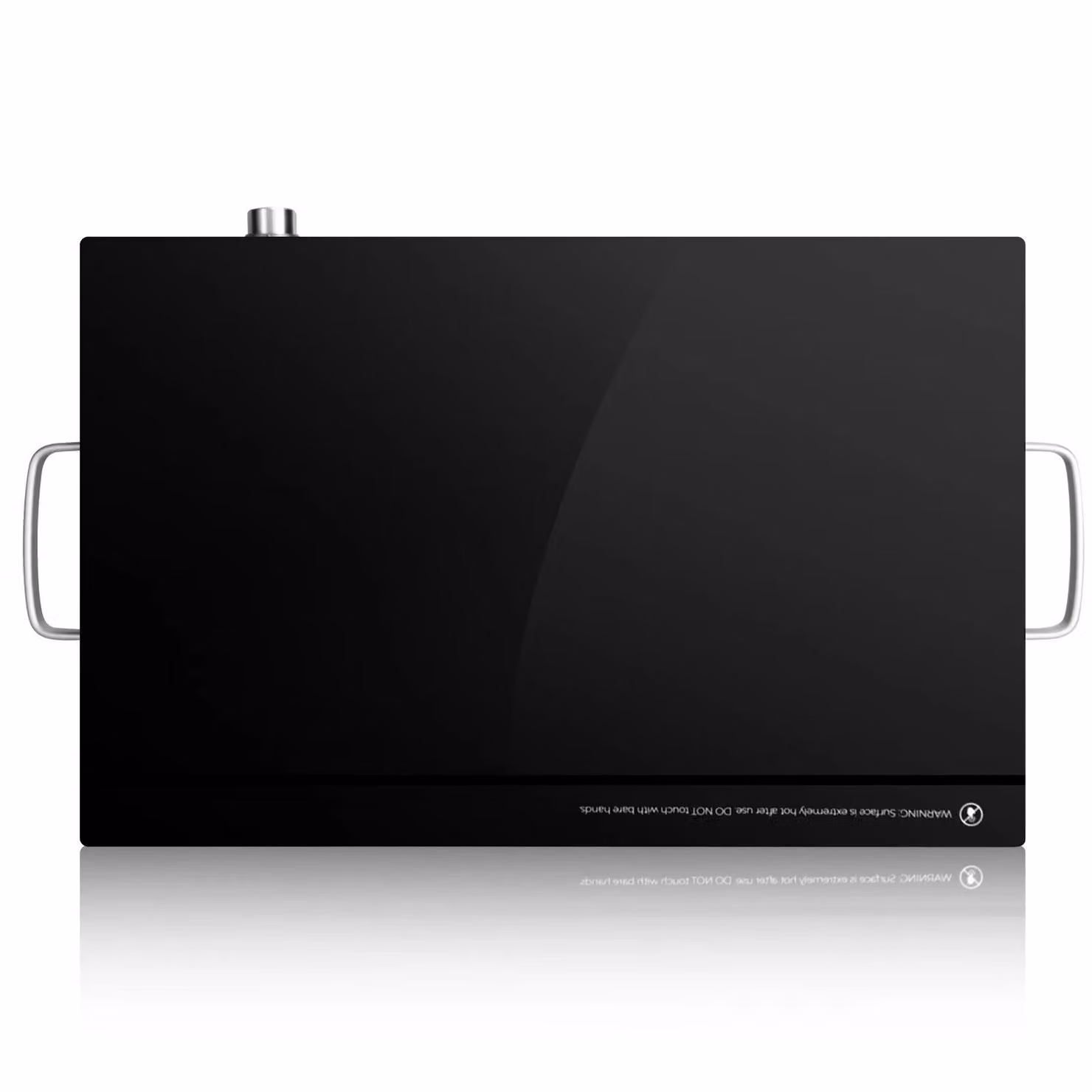 Costway Electric Warming Tray with Temperature Control and Tempered Glass Plate in Black – 7