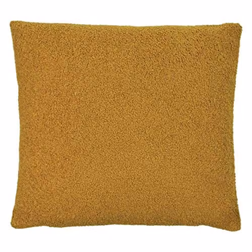 Riva Home Malham Square Polyester Fleece Cushion in Yellow, W: 50 cm x H: 50 cm – 1