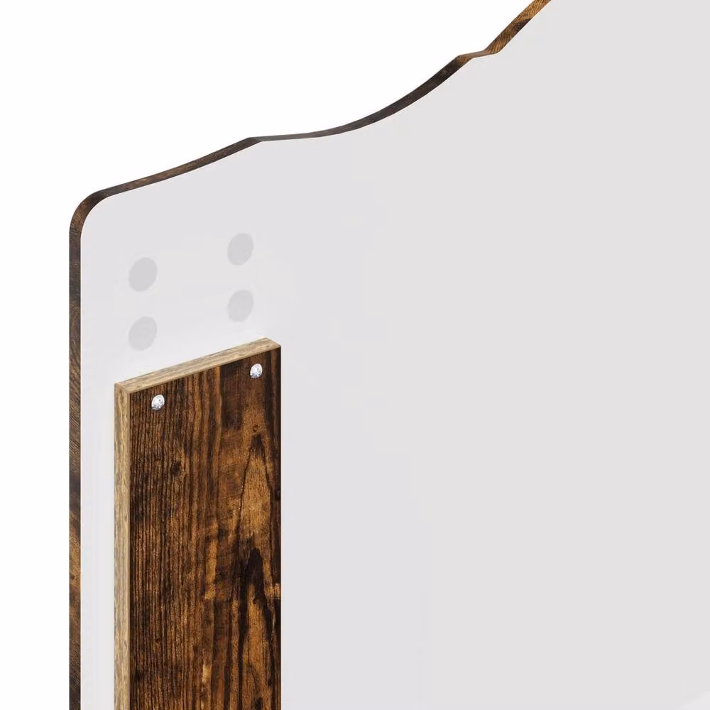 Berkfield Home Modern Bed Frame with Headboard in Smoked Oak Brown, W/D/H: 90 x 190 cm – 5