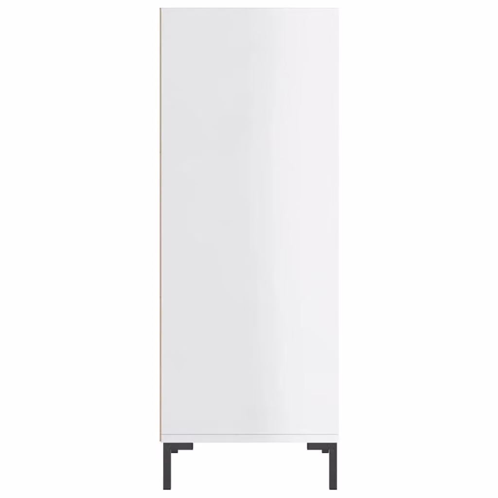 Berkfield Home High Gloss White Sideboard, W/D/H: 34.5 x 32.5 x 90 cm