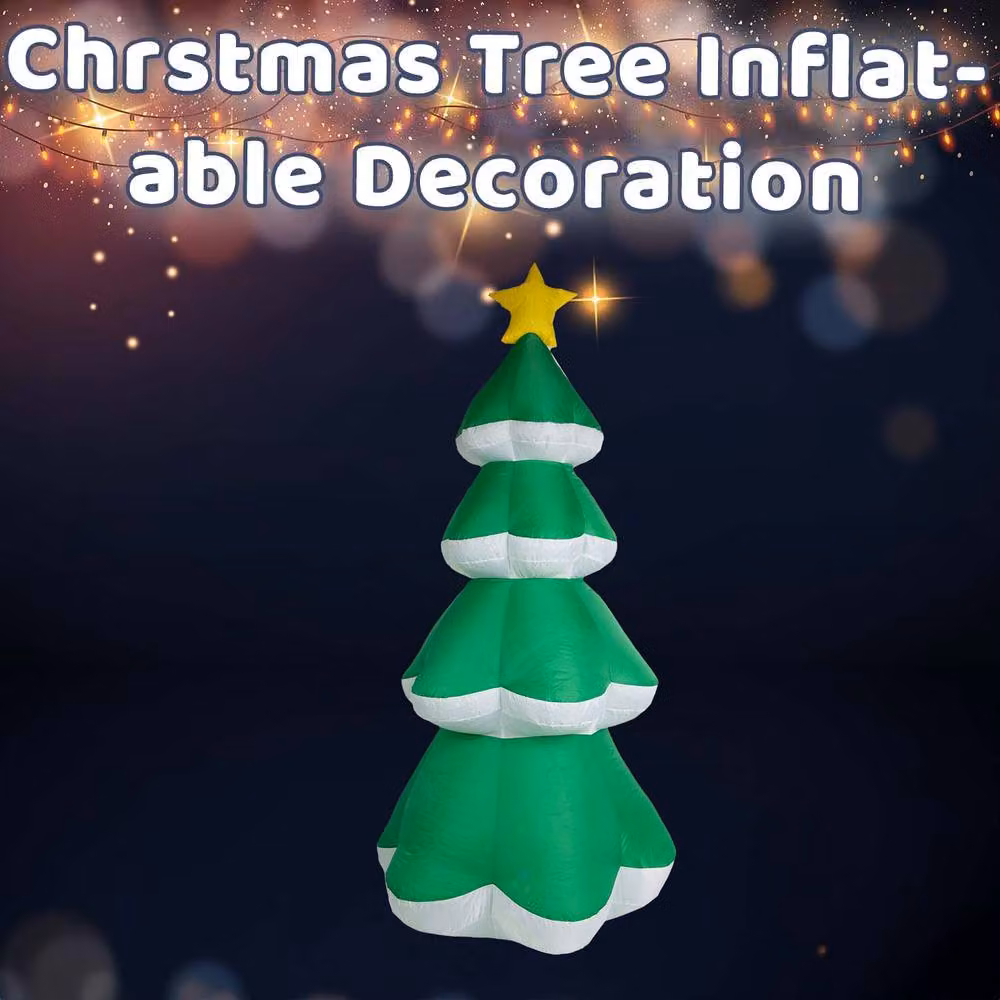VFM e-Store Inflatable Green Christmas Tree Decoration, H 198 cm x W 90 cm – 3