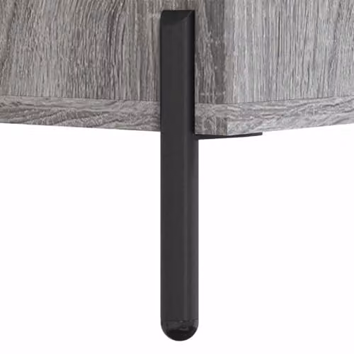 vidaXL Modern Grey Sonoma Highboard with Hinged Doors, W/D/H: 69.5 x 34 x 180 cm – 2