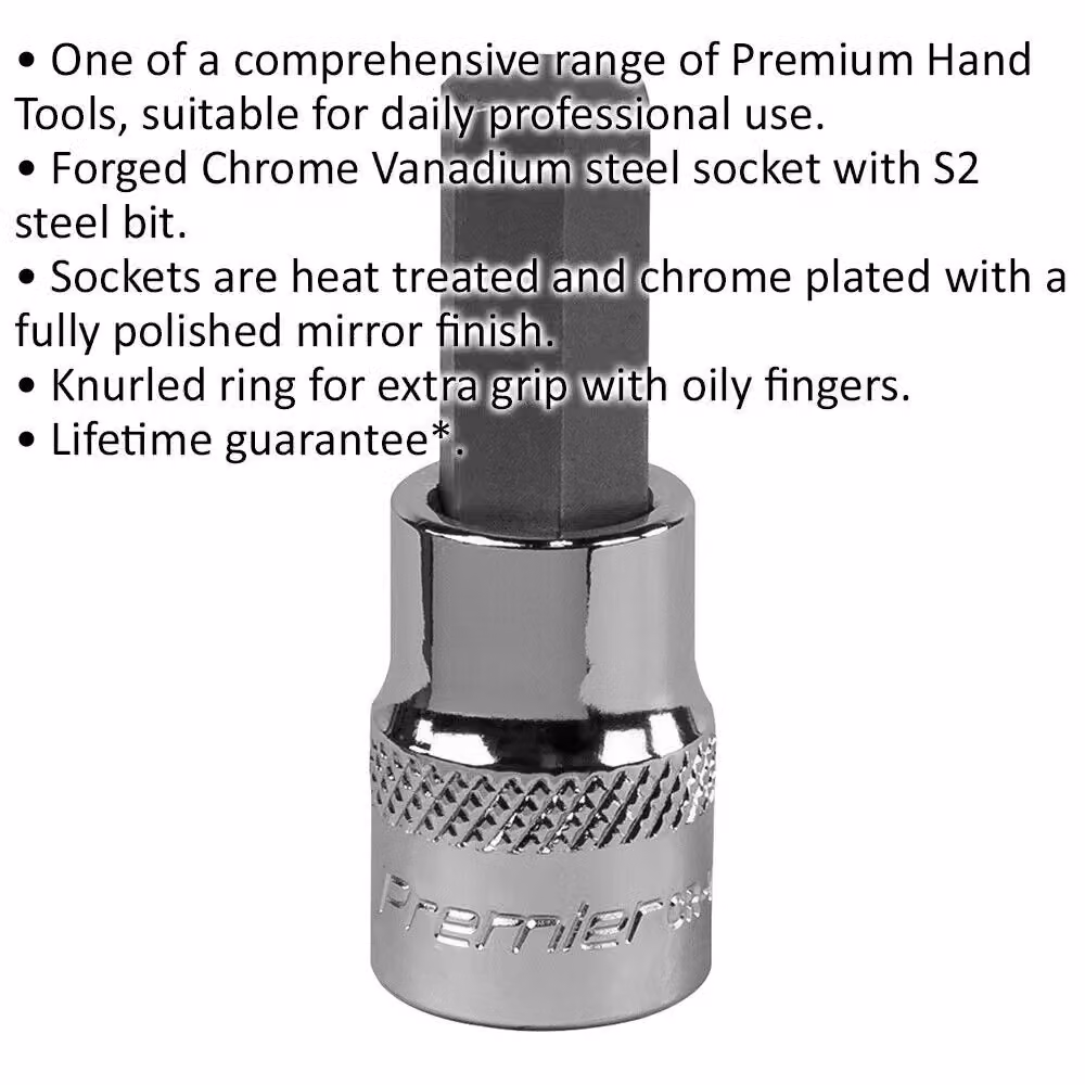 Loops 10mm Forged Hex Socket Bit 3/8 inch Square Drive Silver Stainless Steel – 2