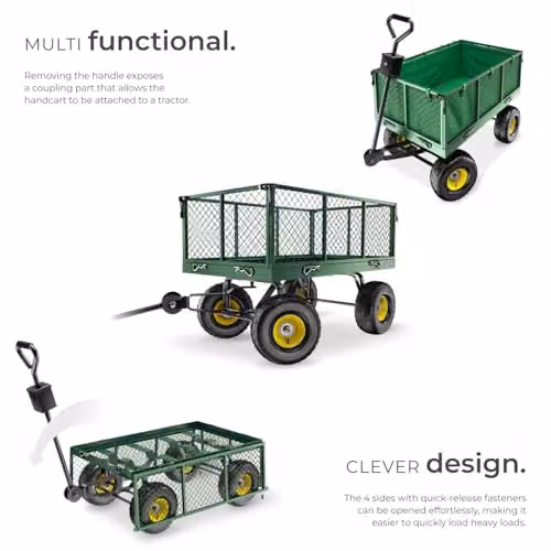 tectake Garden Trolley in Green – 3