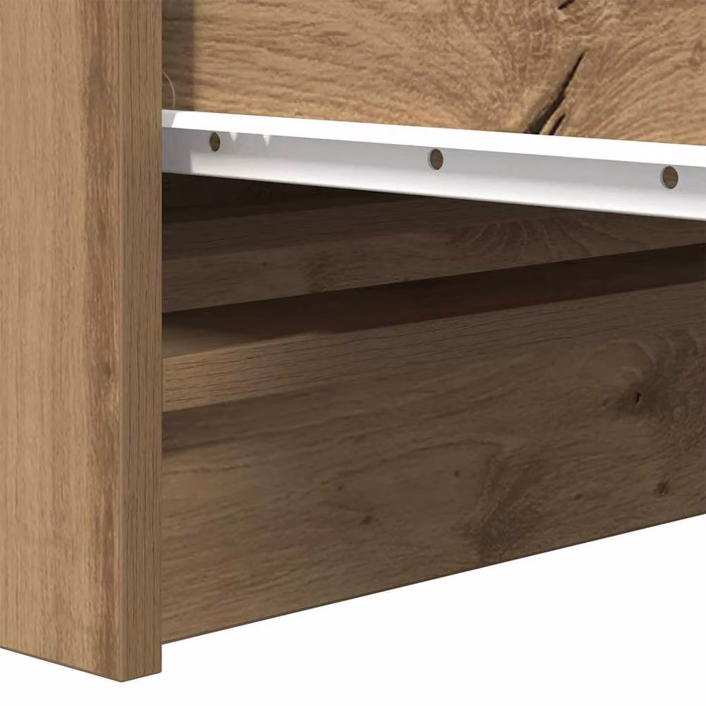 Berkfield Home Artisan Oak Sideboard in Brown, W/D/H: 37.5 x 35 x 76 cm – 4