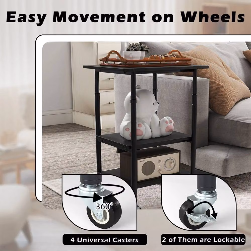 Kelvenix Height Adjustable Printer Stand in Black – 4