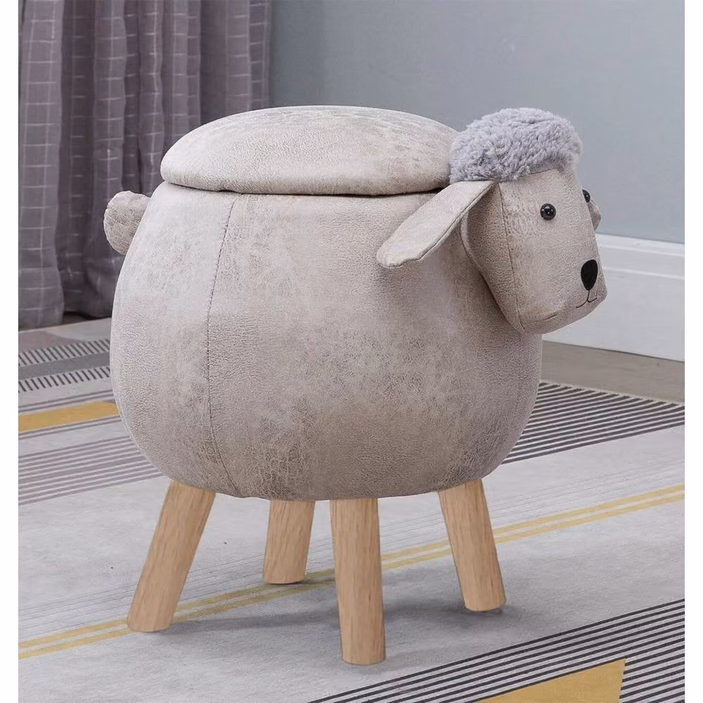 FORGEVIO Animal Sheep Ottoman Foot Stool in Grey – 2