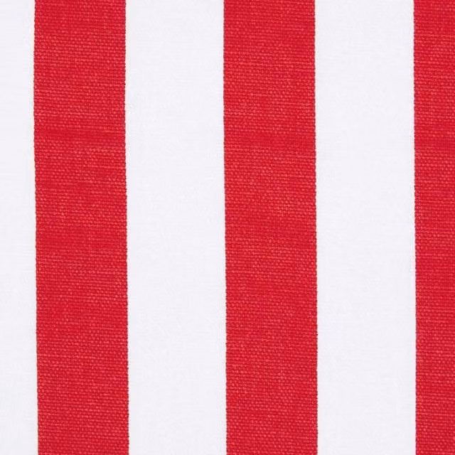 Homescapes Red Pure Cotton Thick Stripe Fabric, Width: 150 cm