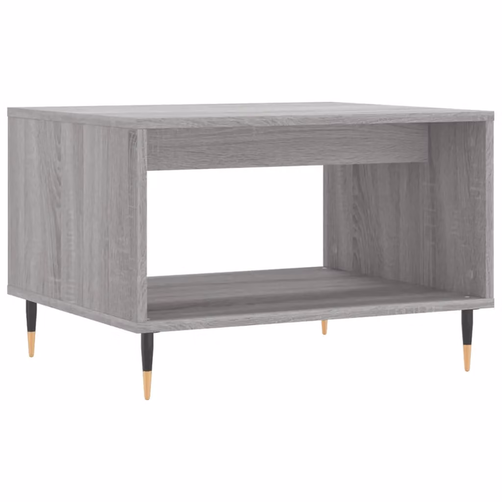 Berkfield Home Grey Sonoma Coffee Table W: 60 cm, D: 50 cm, H: 40 cm – 2