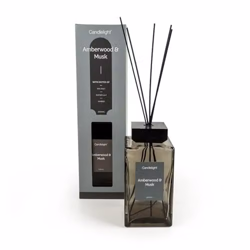 Madison & Mayfair Amberwood & Musk Reed Diffuser, 1 l, Brown