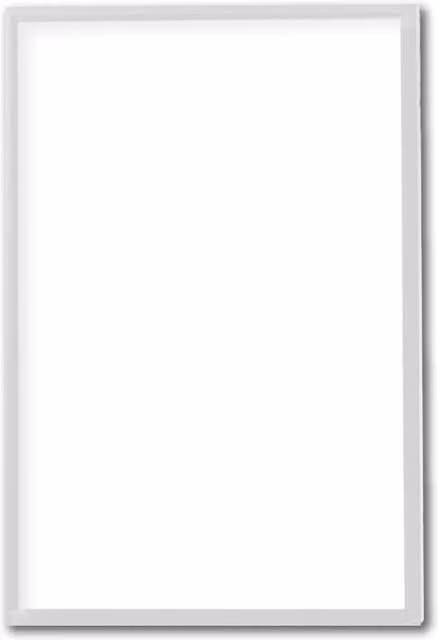 Deflecto Single Wall Mounted Rectangular Picture Frame, Silver, A3