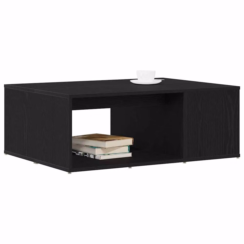 Berkfield Home Modern Black Oak Coffee Table, W/D/H: 90 x 67 x 33 cm – 3