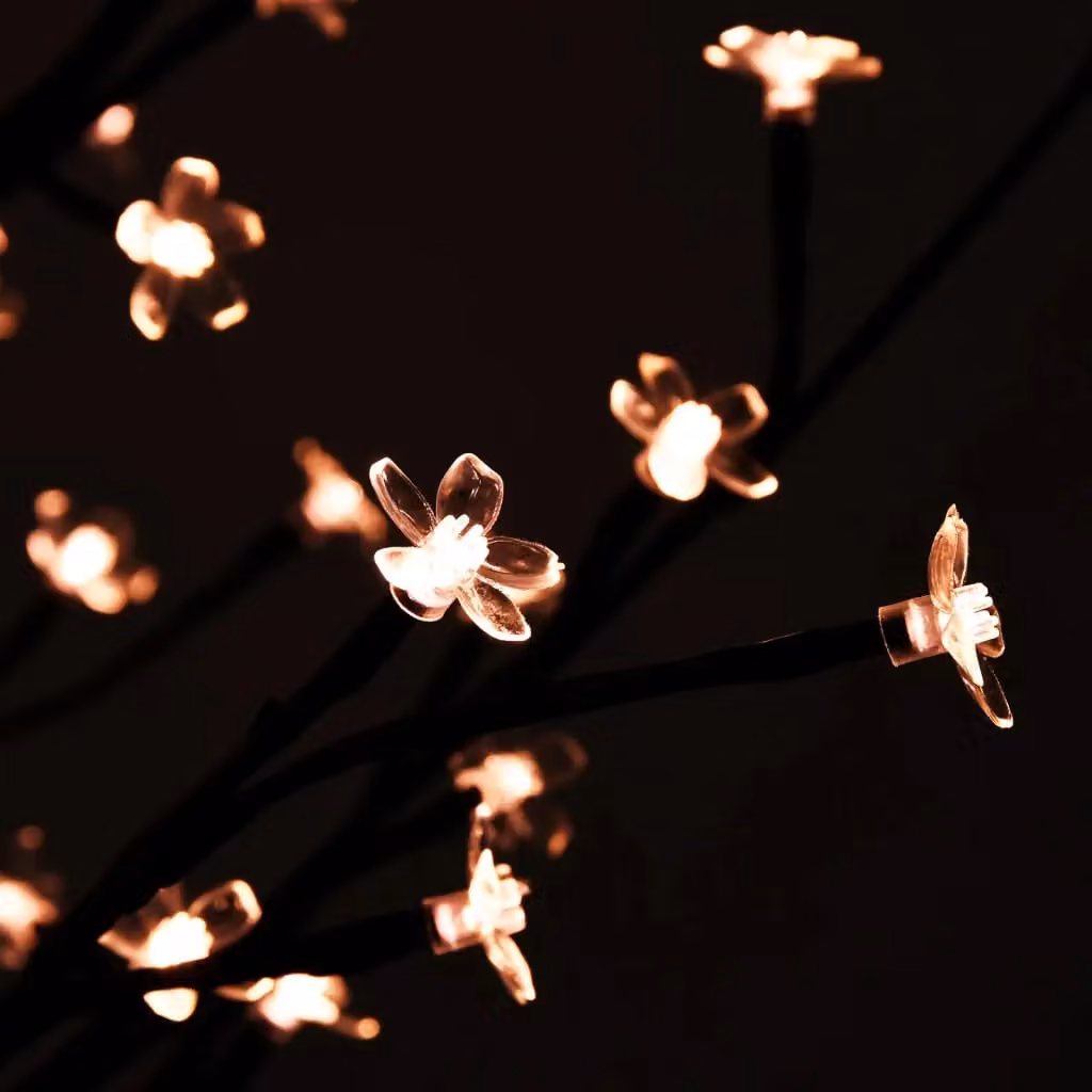 Berkfield Home Cherry Blossom LED Tree with 368 Warm White LEDs, 300 cm, White – 3