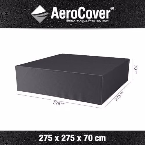 Platinum Ruma AeroCover Waterproof Outdoor Lounge Set Cover in Grey, W: 275 cm, D: 275 cm, H: 70 cm – 3
