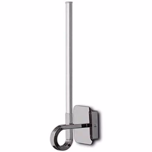 Mantra Cinto LED Wall Lamp in Polished Chrome and White, 48 cm, 6W, 3000K Warm White