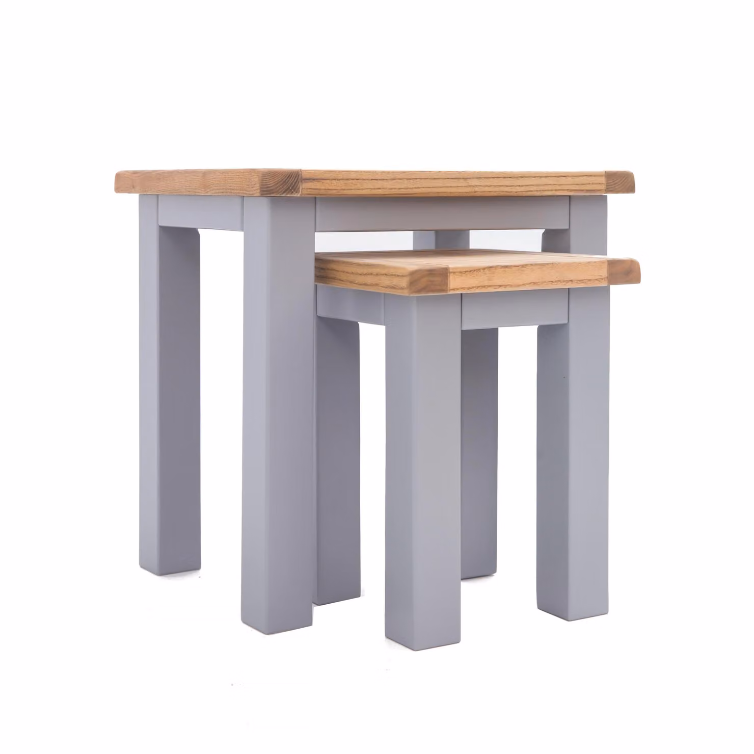 Cabinet Bits Nest of Tables Set of 2 in Grey Ash Wood – 2