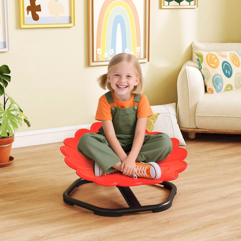 STILVORA Children's Sensory Swivel Chair in Red – 2