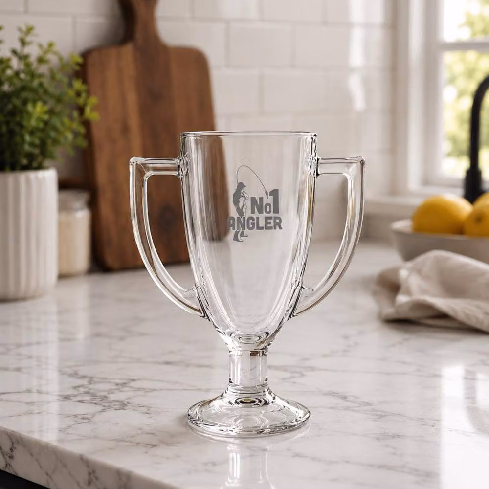 Top 3 No 1 Angler Fishing Trophy Pint Glass, 568 ml, Clear – 3