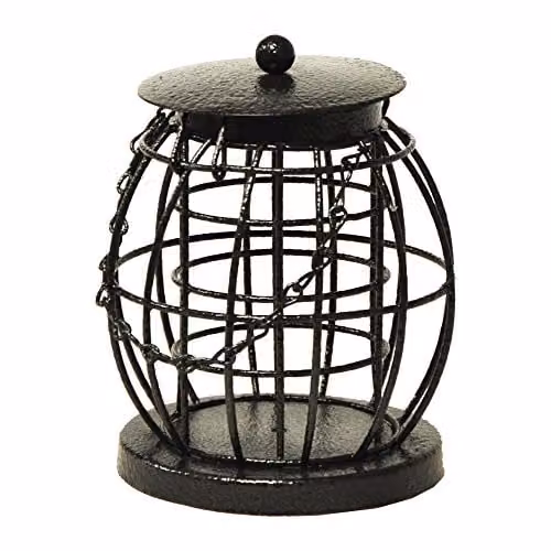 Natures Market BF043 Squirrel Resistant Suet Ball Feeder in Bronze and Black Metal – 1
