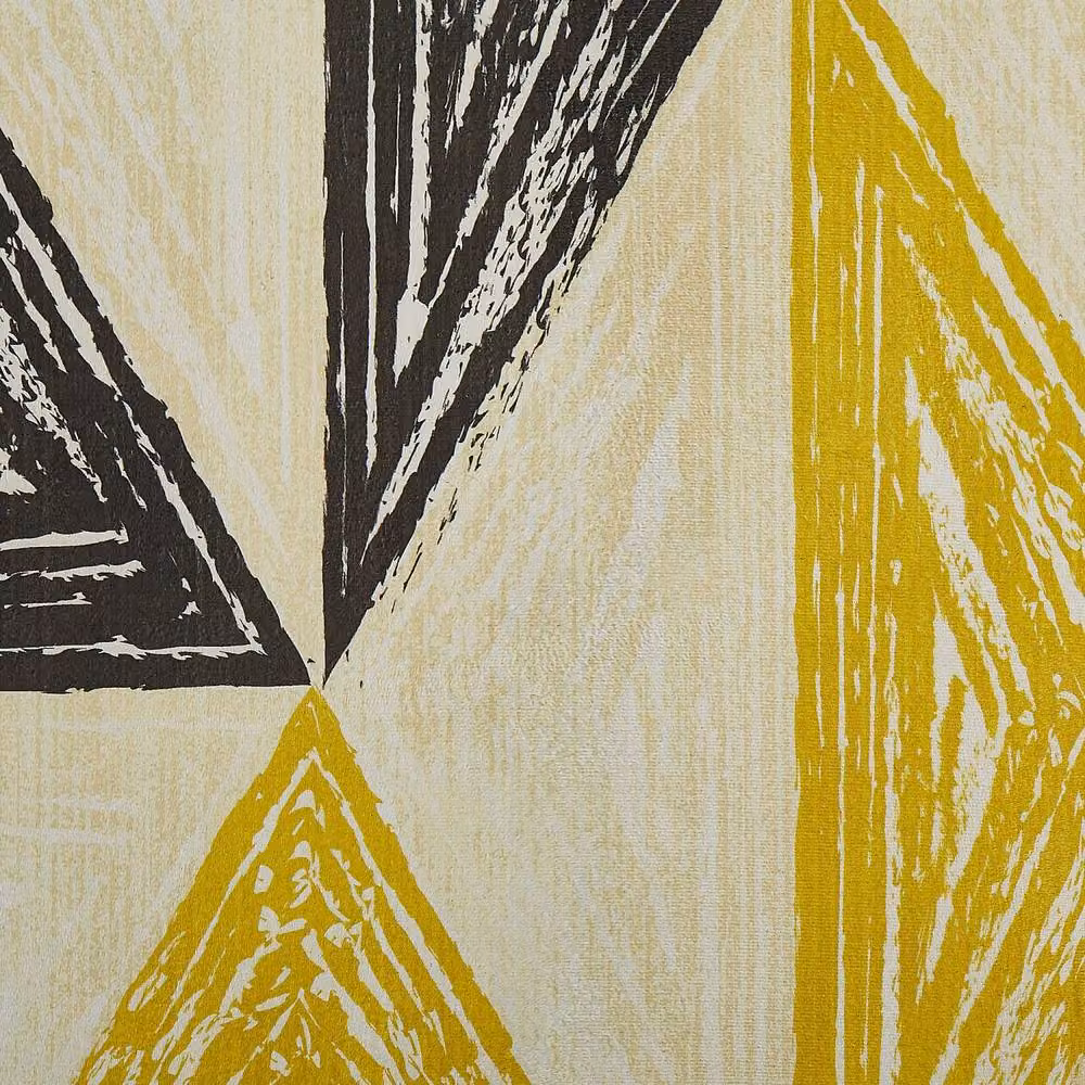 Wyld and Coco Geometric Scandinavian Area Rug in Grey and Yellow, W/D: 140 x 200 cm – 5