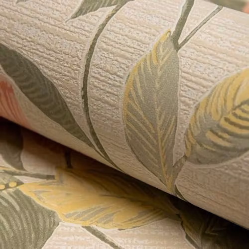 Grandeco Katsu Trail Floral Blown Wallpaper, Blush Pink Multicolour Botanical Vinyl – 2