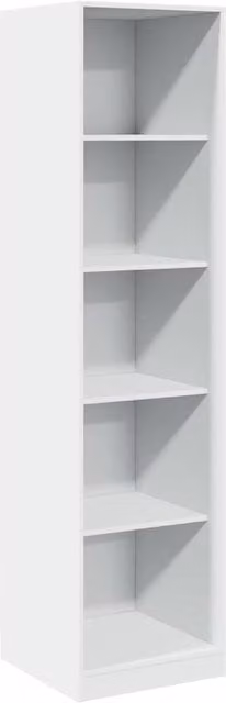 Berkfield Home White Minimalist Wardrobe with Internal Shelves, W/D/H: 50 x 50 x 200 cm