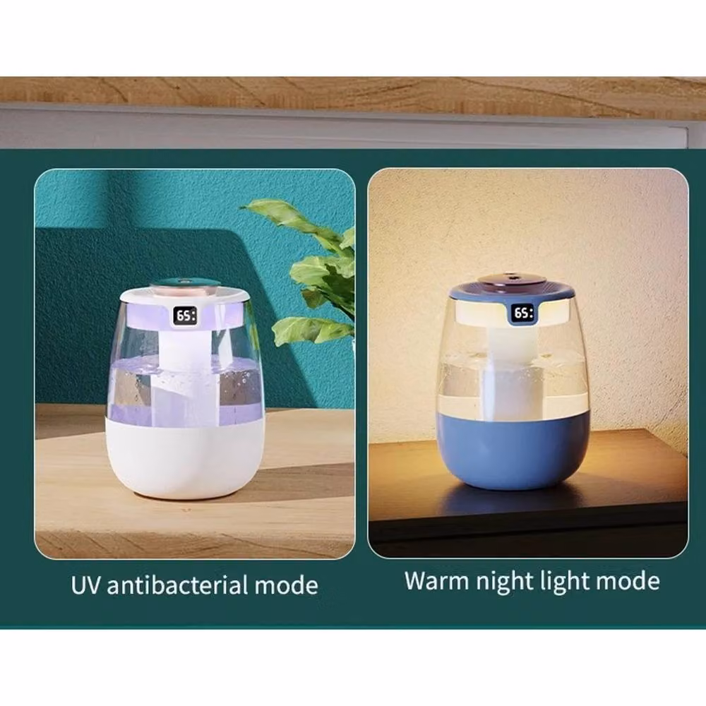NESTLUNE Ultrasonic Air Humidifier, 1.3L, White, W/D/H: 15 x 15 x 15 cm – 3