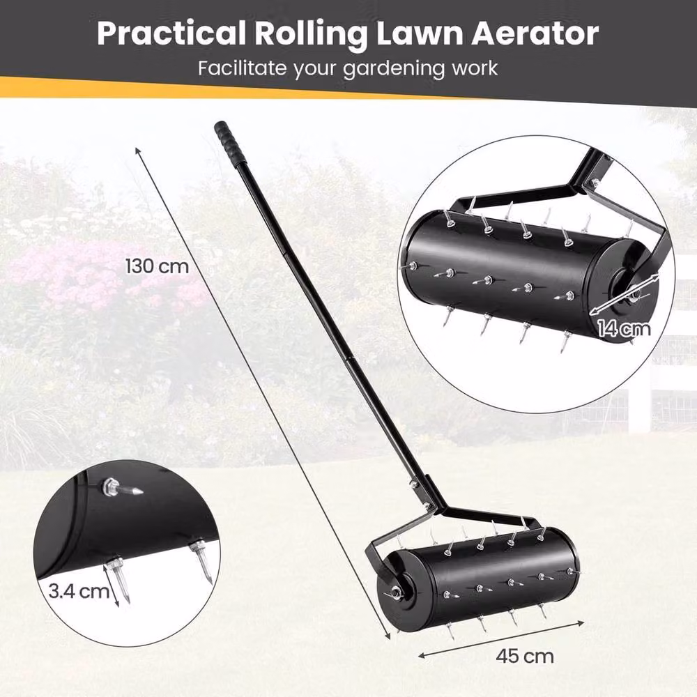 Kelvenix Heavy Duty Manual Lawn Aerator in Black – 2