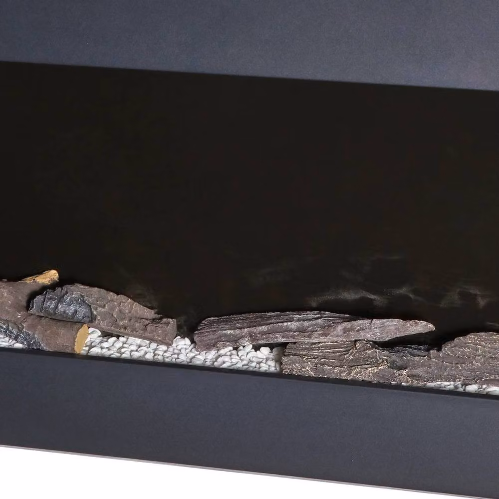 FORGEVIO 2kW Wall Mounted Electric Fireplace Suite in Black, W: 132 cm, H: 52 cm, D: 52 cm – 6