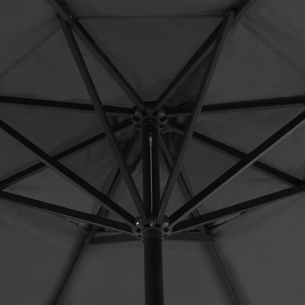 Berkfield Home Outdoor Umbrella with Portable Base in Anthracite Grey – 3