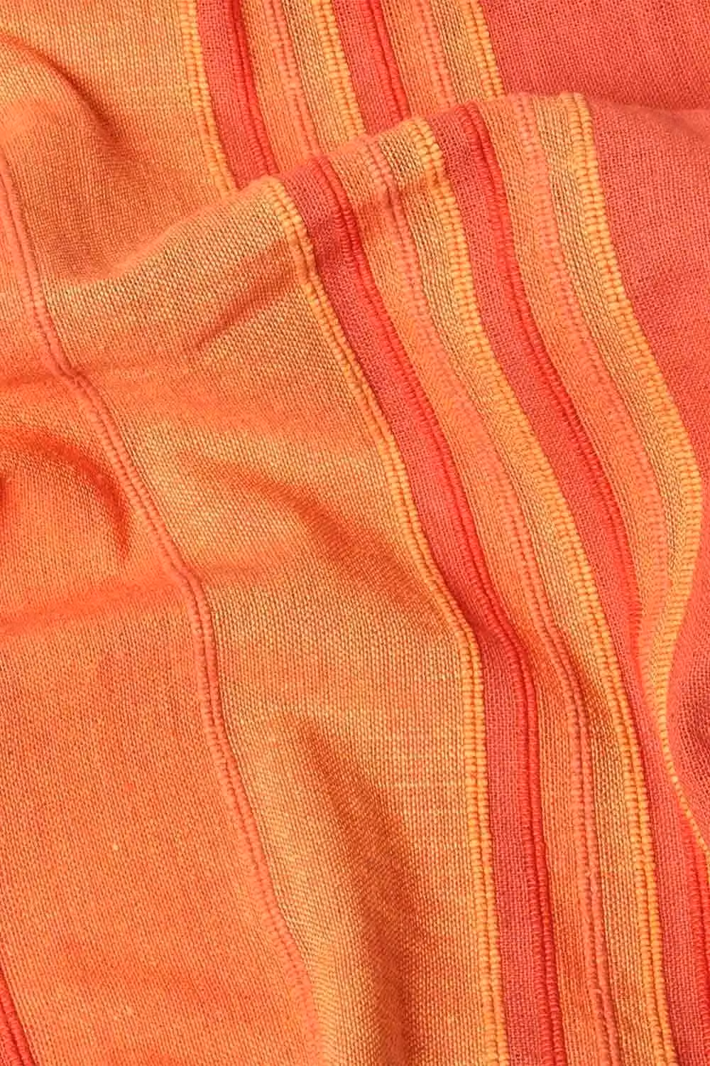 Homescapes Cotton Morocco Striped Woven Throw in Terracotta, W/D/H: 360 x 255 cm – 2