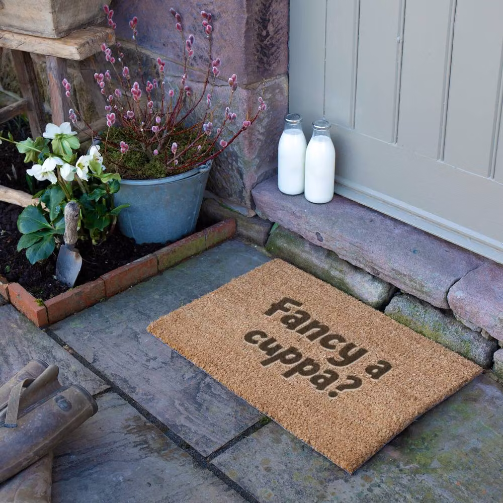 Artsy Mats Fancy A Cuppa Doormat in Brown, W/D: 60 x 40 cm – 2
